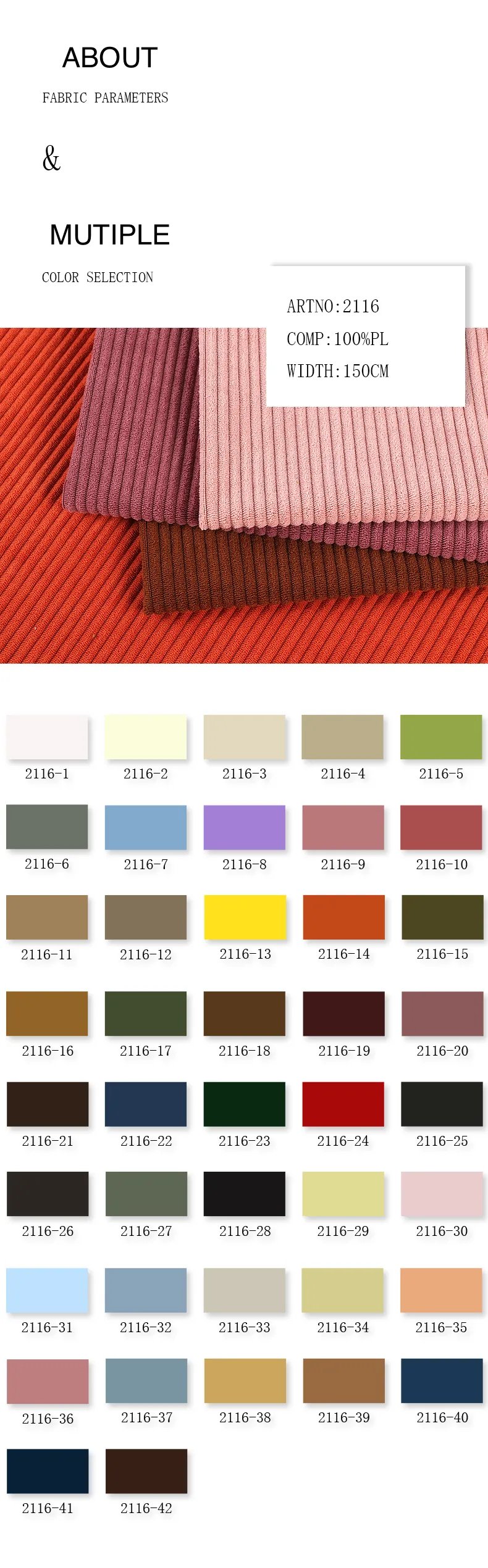 corduroy fabric colors