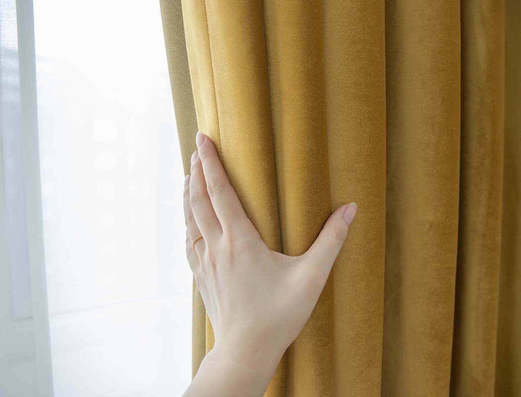 velvet curtain fabric