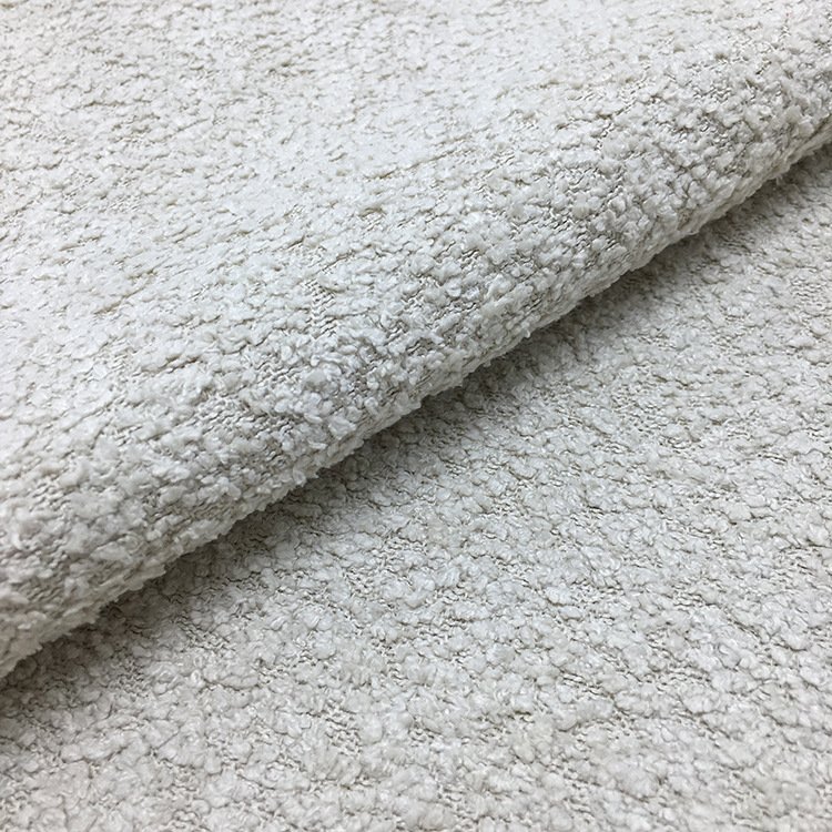 milk boucle fabric