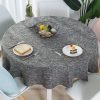 round linen tablecloth
