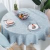 round linen tablecloth