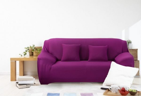 Purple sofa sover