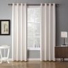 Beige blackout drapes