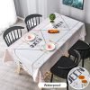 rectangle pvc tablecloth