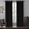 black blackout curtains