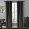 grey curtain velvet