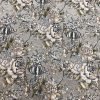green floral upholstery fabric