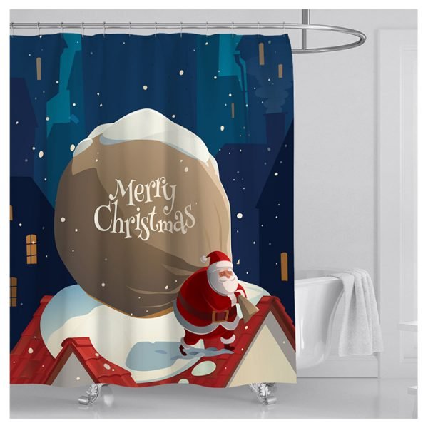 Christmas shower curtain