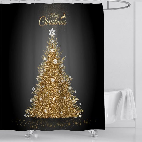 christmas tree shower curtain