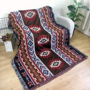 geometrical sofa throw