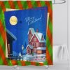 shower curtain christmas set