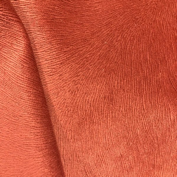 Maron velvet upholstery fabric