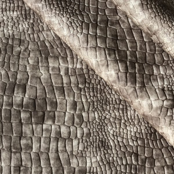 crocodile velvet upholstery fabric