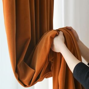 velvet blackout eyelet curtains fabric