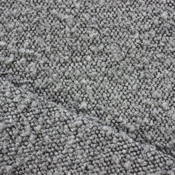 Grey boucle fabric